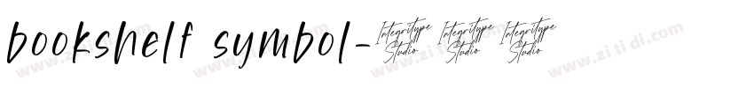 bookshelf symbol字体转换